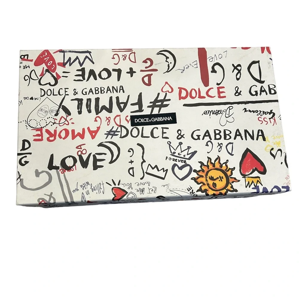 Dolce & Gabbana BASSA Black and White Leather Sneakers size 10 (Italian Size) - Picture 3 of 5